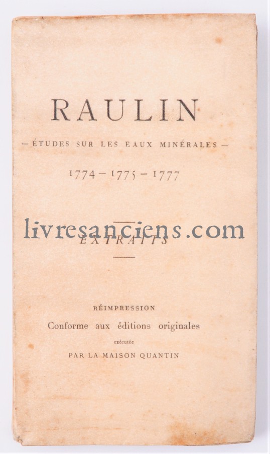 Photo RAULIN, Joseph.&nbsp;